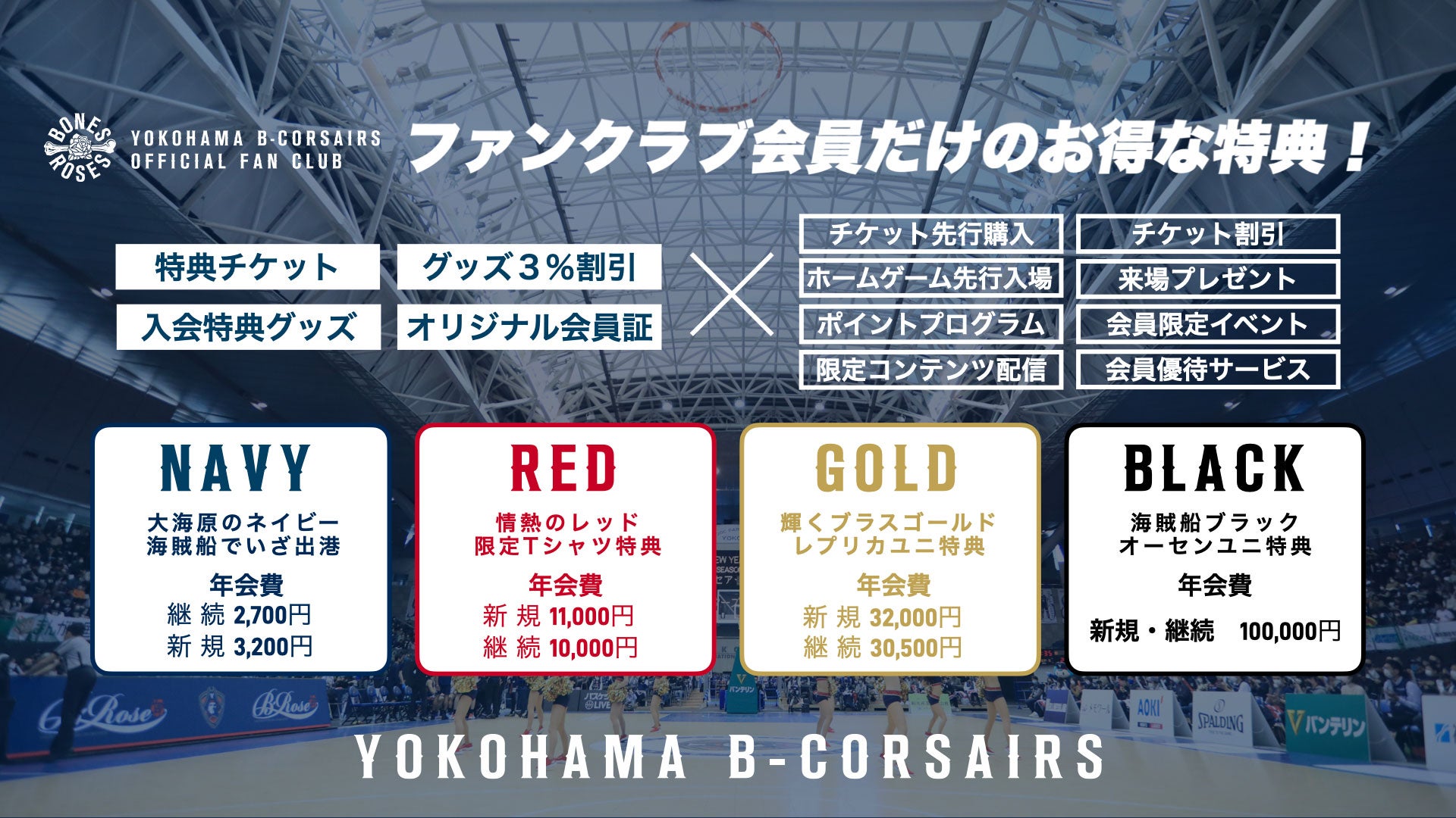 横浜ビー・コルセアーズオフィシャルファンクラブ2020-21シーズン