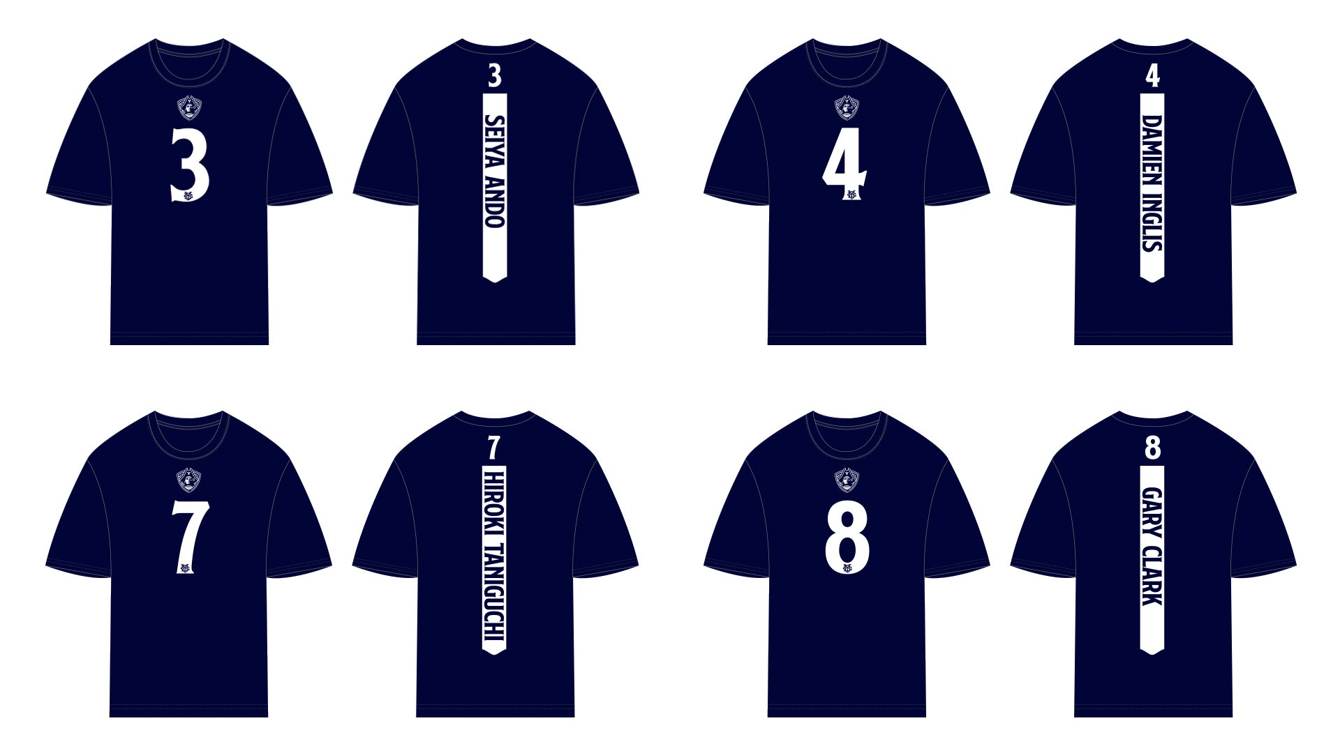 2025-26シーズン 選手Tシャツ①