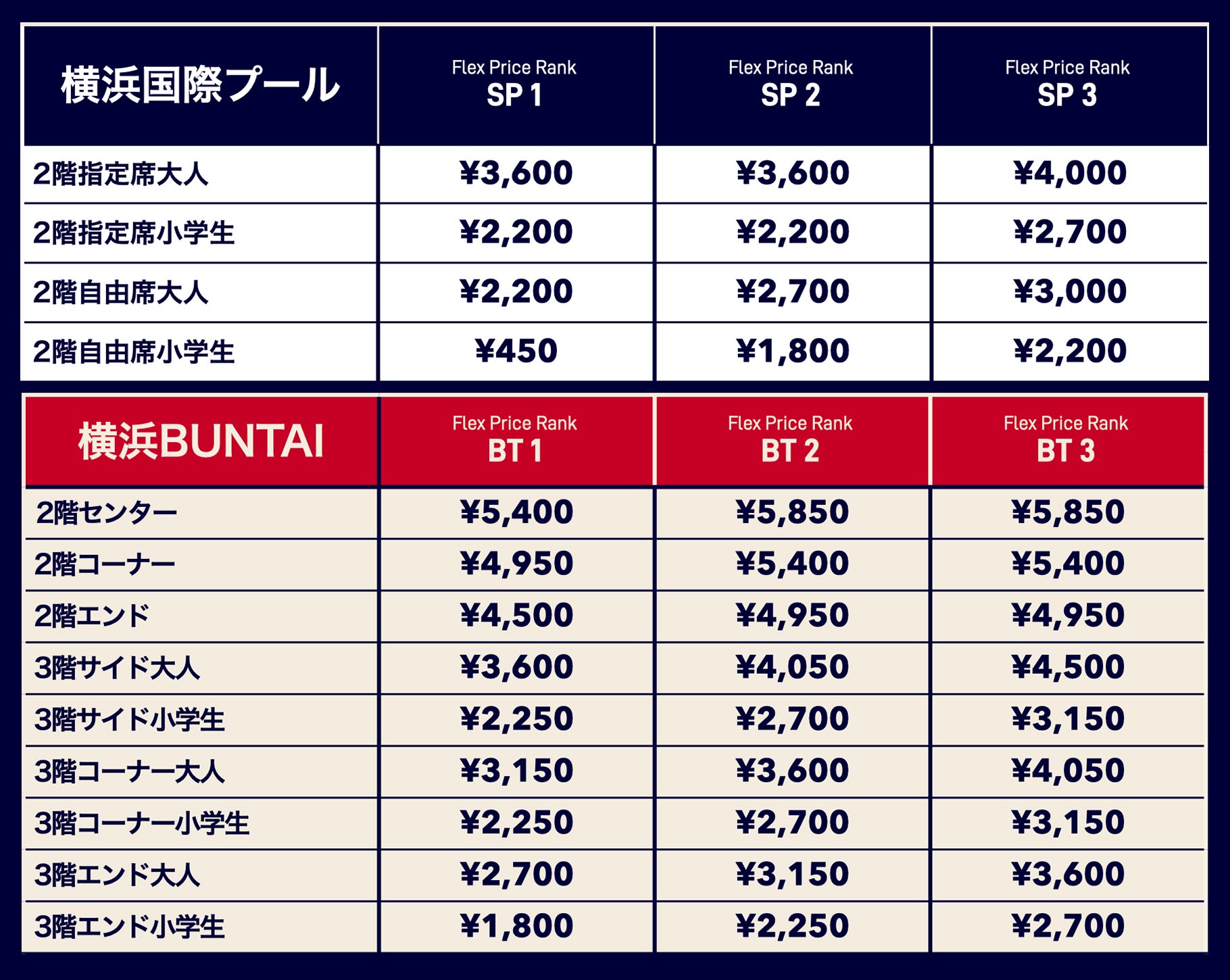 15名以上10%OFF価格表