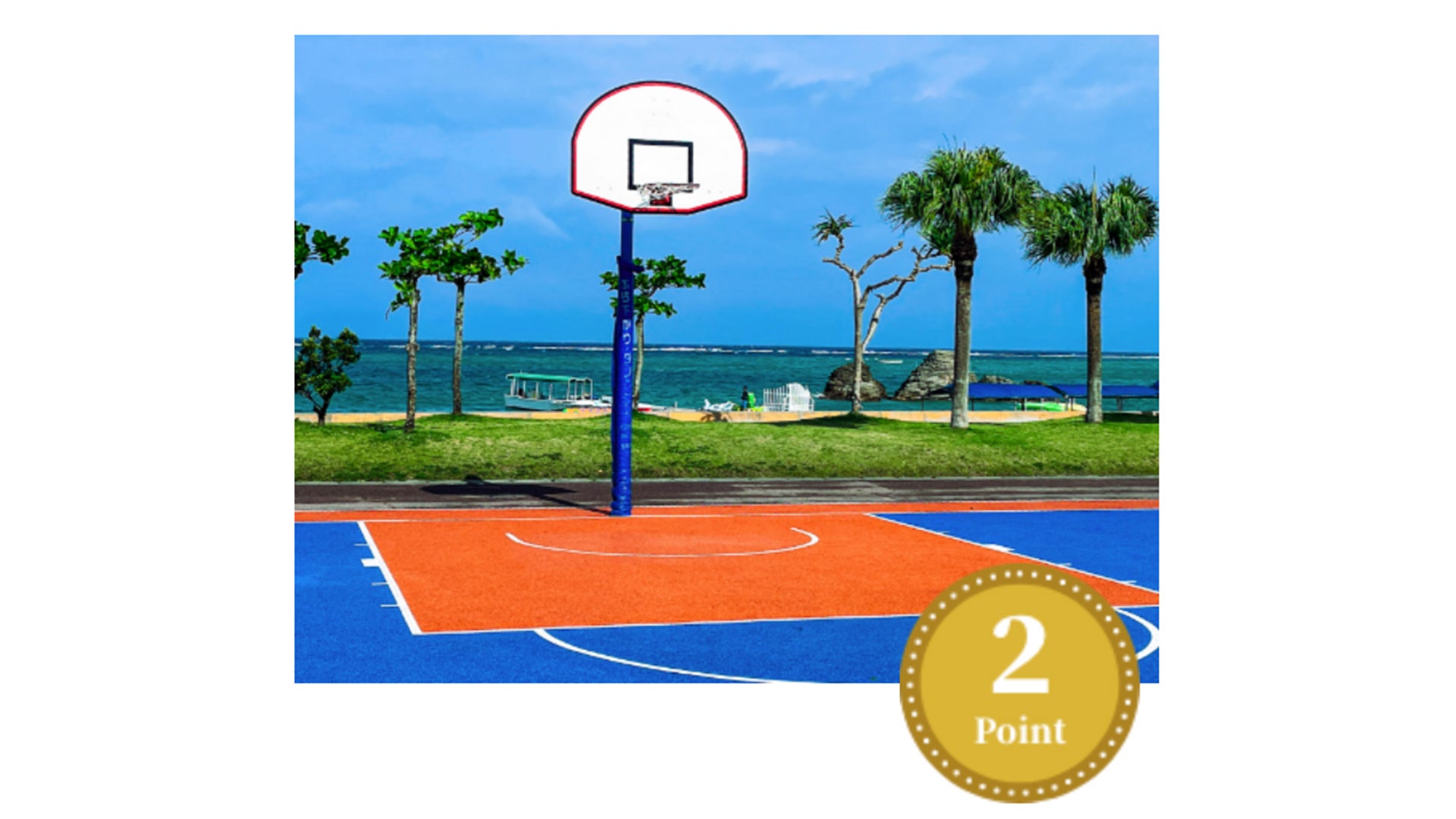 公共のバスケットゴール