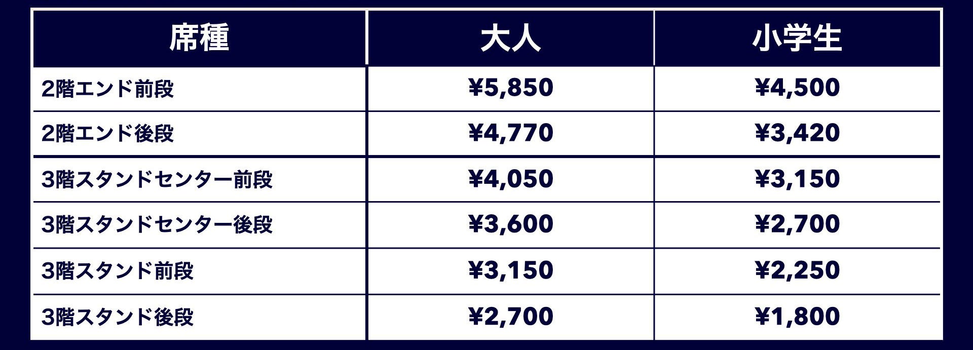 15名以上10%OFF価格表