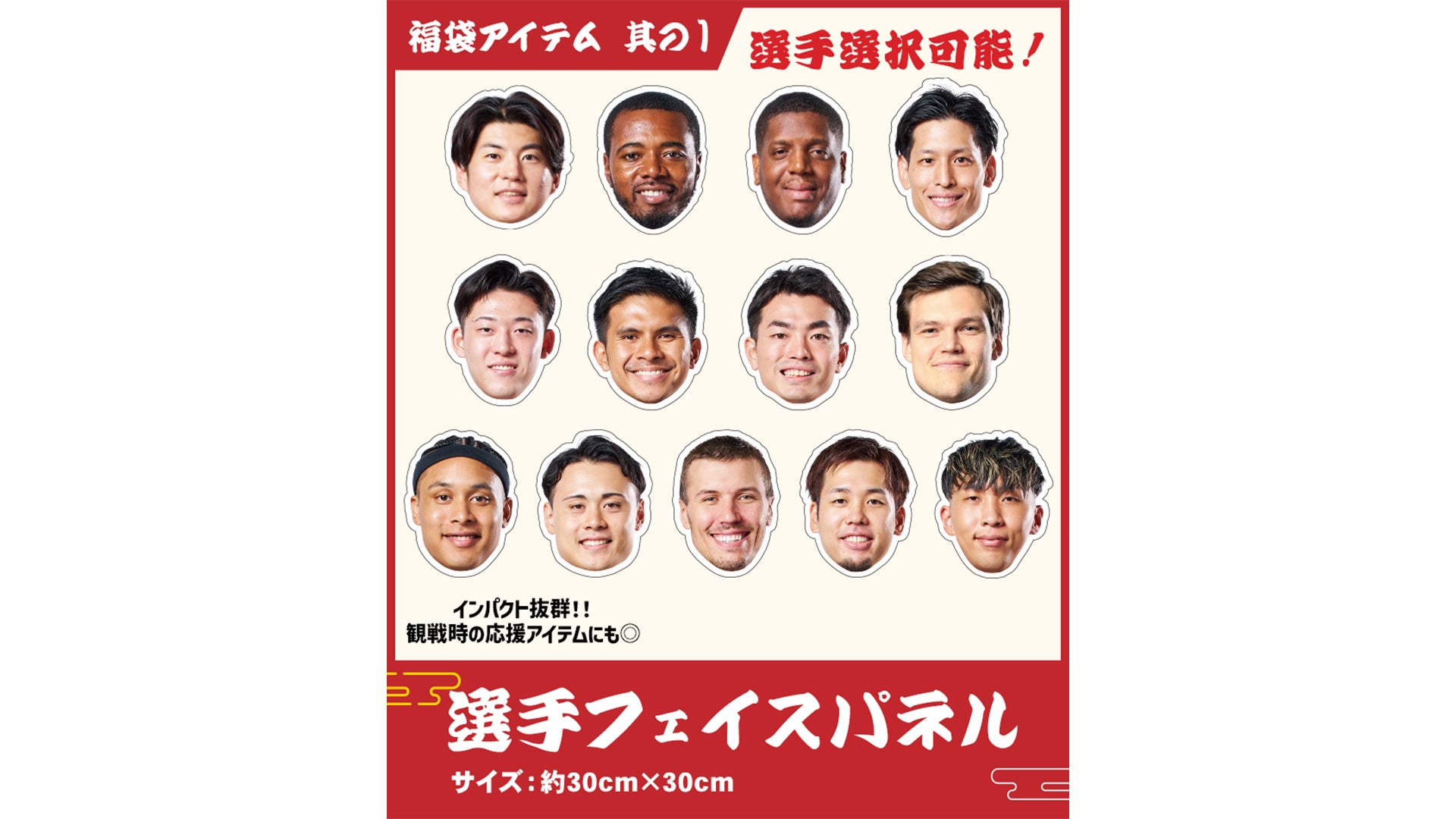 選手フェイスパネル