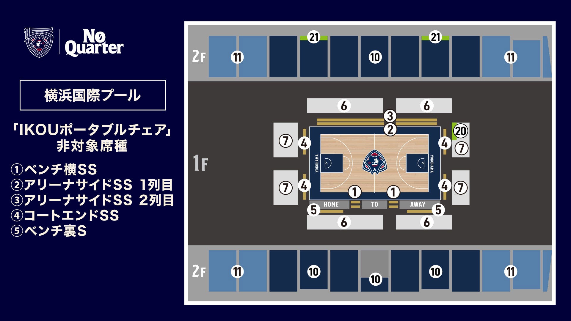 非対象席種：横浜国際プール