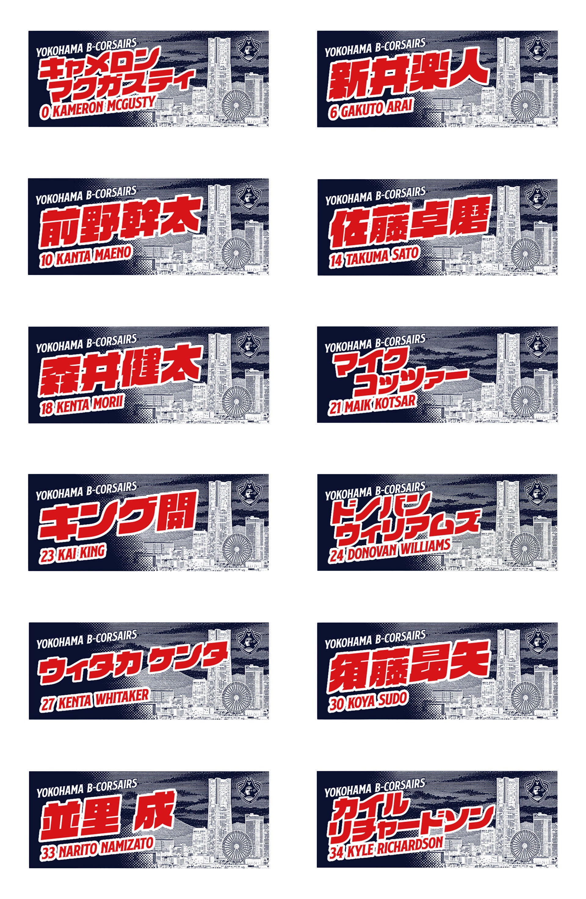 2026-27シーズン 選手タオル
