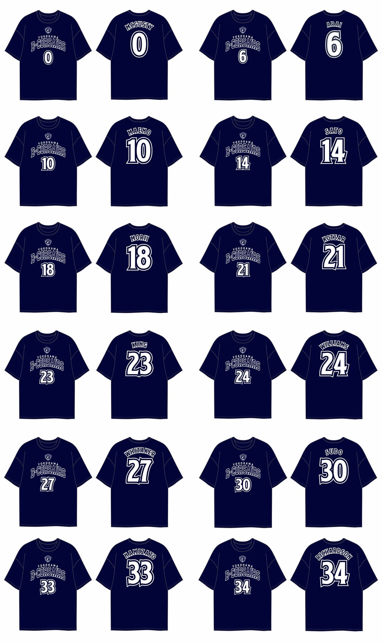 2026-27シーズン 選手Tシャツ