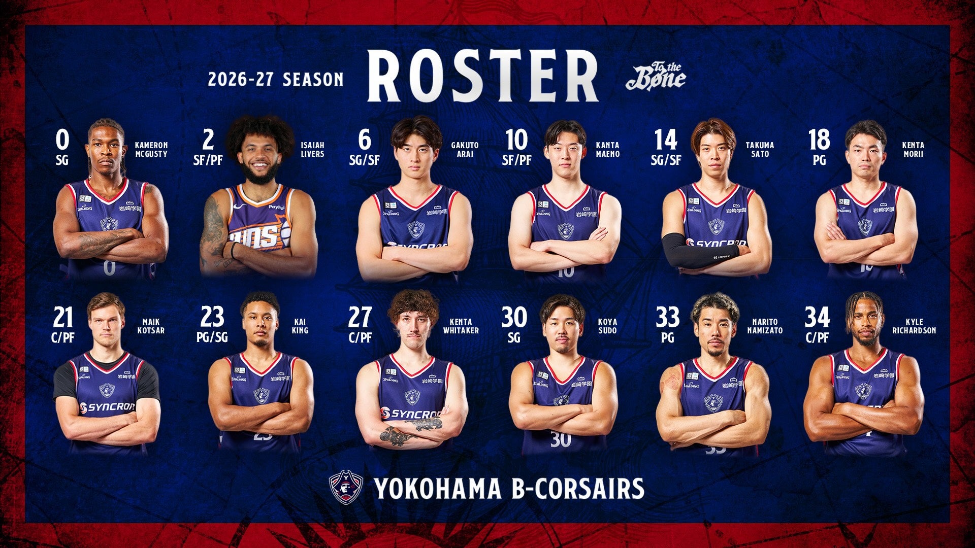 【8/26(水)更新】2026-27シーズン 開幕ロスター決定およびチーム編成に関する矢代雪次郎GMコメント